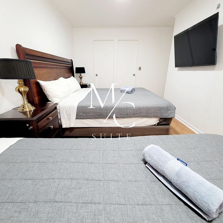 Exclusivo Depto Central de 3 Hab. Hermosa Vista al Mar. Wifi