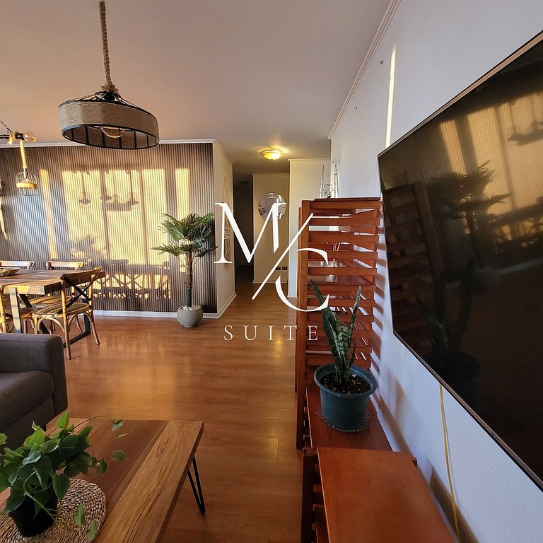 Exclusivo Depto Central de 3 Hab. Hermosa Vista al Mar. Wifi