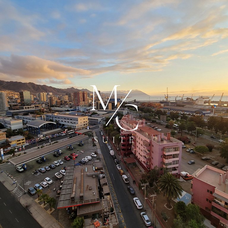 Exclusivo Depto Central de 3 Hab. Hermosa Vista al Mar. Wifi