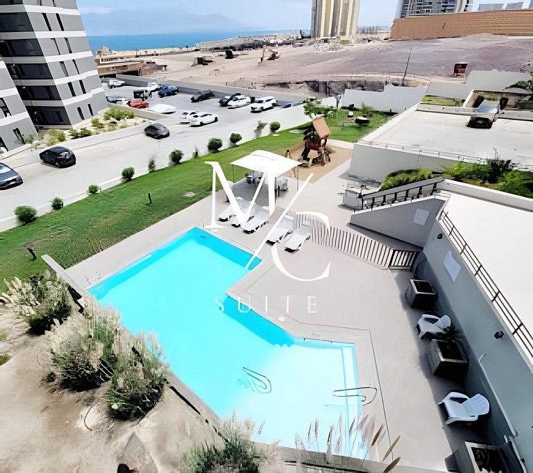 Amplio Apart ejecutivo, servicios de streaming y Parking lib