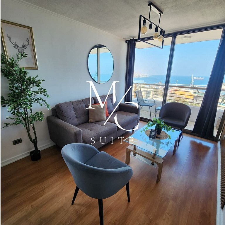 Amplio con panoramica vista al mar.