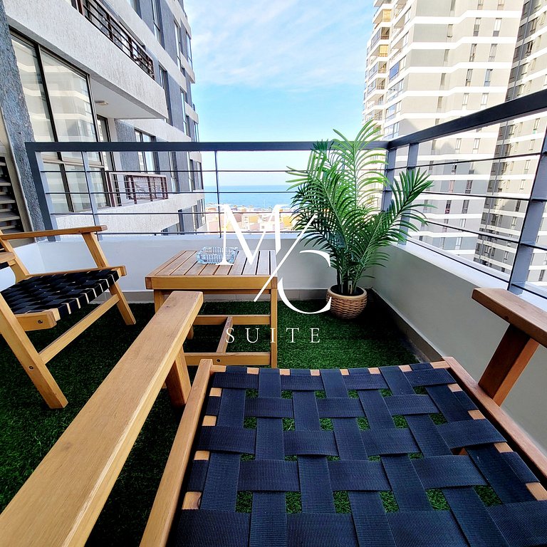 Hermoso Apart con vista al mar, wifi y acceso a plataformas