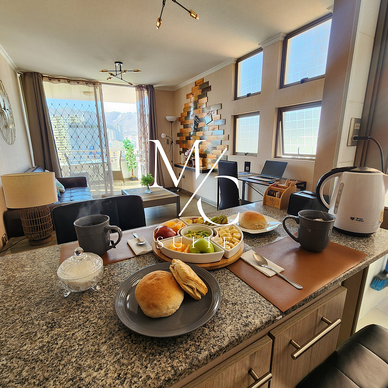 Exclusivo Dpto Central. Clinica Antofagasta, Wifi + Parking