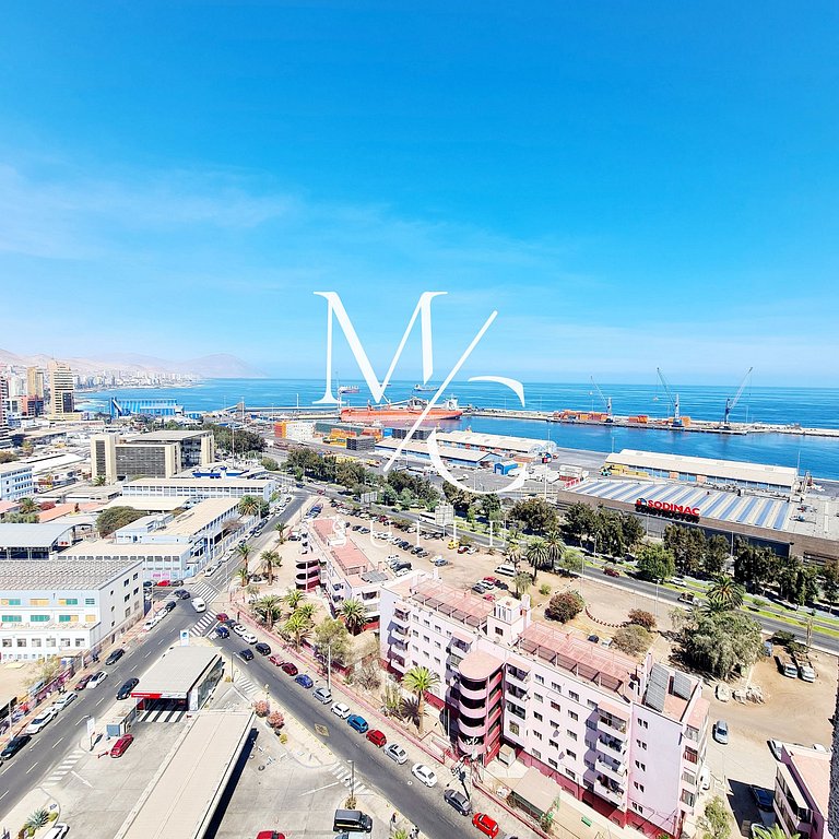 Amplio con panoramica vista al mar.