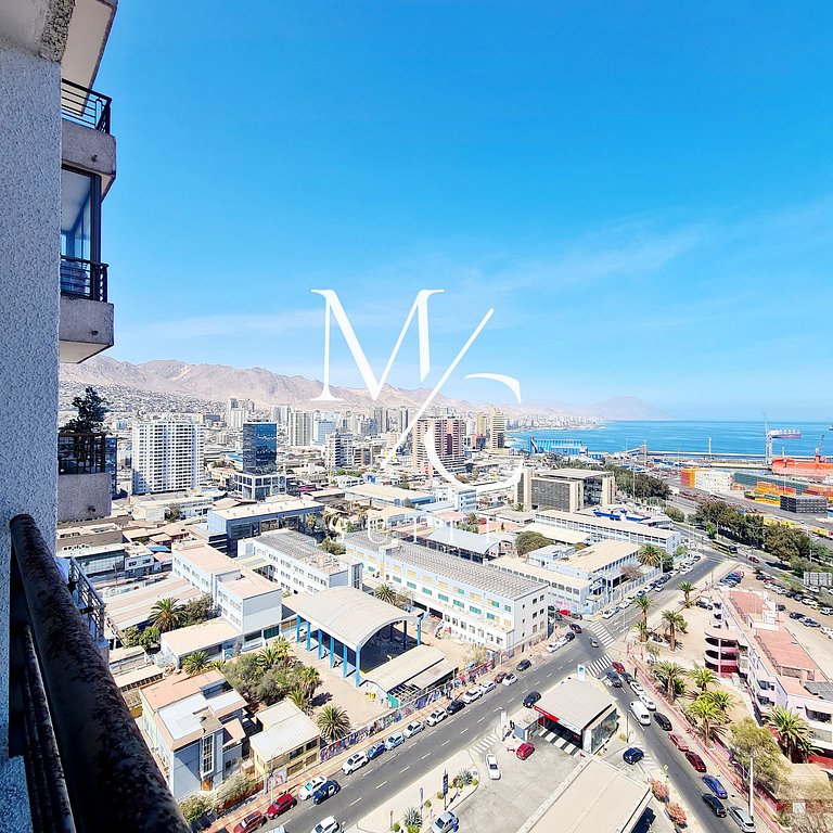 Amplio con panoramica vista al mar.